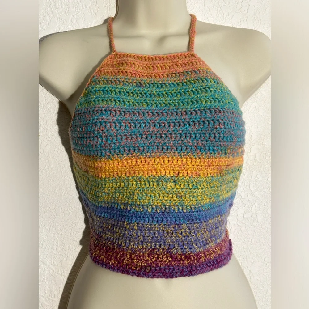 MultiColor Crochet Halter - Picture 3 of 5